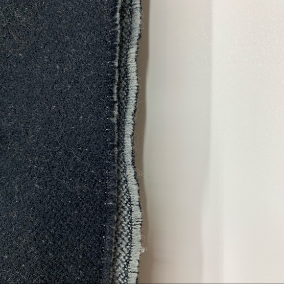 Calvin Klein Black & Gray Color Block Spellout Tassel Fringe Knit Scarf New Nwt - Picture 12 of 14